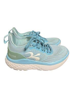 Gdefy Gravity Defyer XLR8 Womens 6.5 Light Blue Lace Up Running Shoes READ